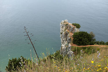 View from edge of Praia da Gralha cliff - GISF00780