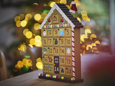 Advent calender on table at home - PWF00273