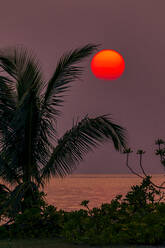 Beautiful sunset by sea, Kuda Huraa Island, Maldives - KNTF06202