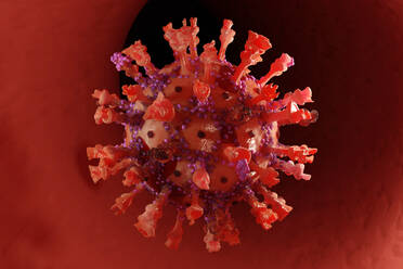 3D illustration of Coronavirus - SPCF01319