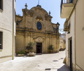 Italien, Provinz Brindisi, San Vito dei Normanni, Fassade der Kirche Chiesa di Santa Maria degli Angeli - AMF09147