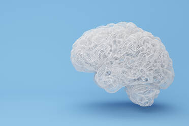 Gehirn Drahtgestell 3D-Illustration - JPSF00123