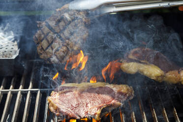 Close up of grilled steaks - IFRF00510