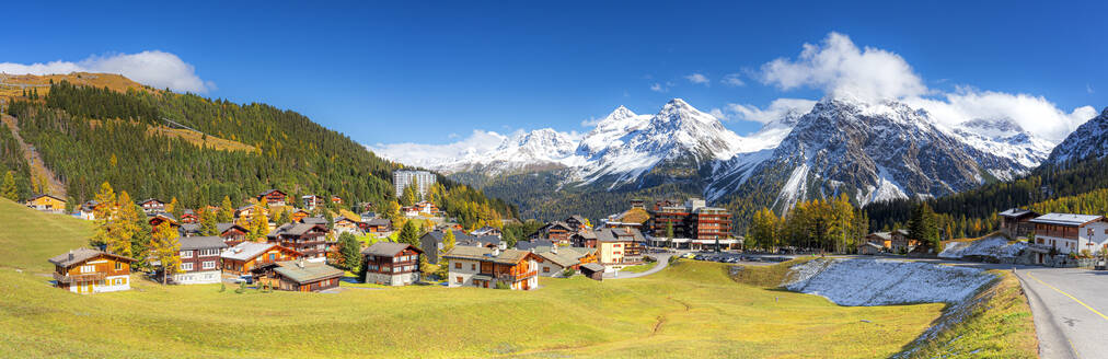 Panoramablick auf Arosa, Kanton Graubünden, Schweiz, Europa - RHPLF19450