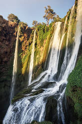 Ouzoud-Wasserfall bei Sonnenuntergang, Ouzoud, Marokko, Nordafrika, Afrika - RHPLF19479