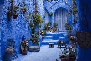 The blue city of Chefchaouen, Morocco, North Africa, Africa - RHPLF19480