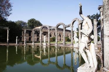 Canopus pool, Villa Adriana (Hadrian's Villa), UNESCO World Heritage Site, Tivoli, Lazio, Italy, Europe - RHPLF19512