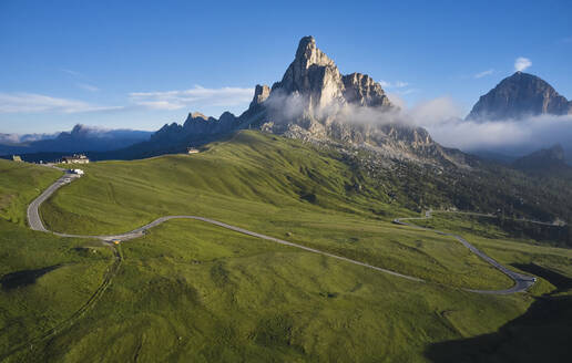 Italien, Südtirol, Luftbild vom Giau-Pass - CVF01700