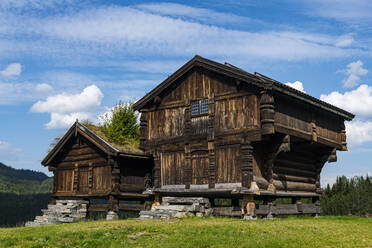 Traditionelle Holzbauernhäuser des Vest-Telemark-Museums - RUNF04289