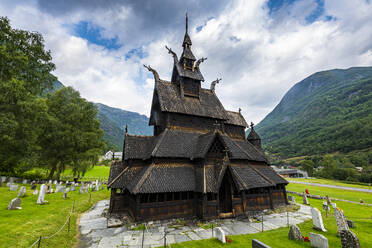 Borgund Stabkirche, Vestland, Norwegen, Skandinavien, Europa - RHPLF19636