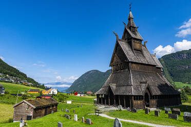 Hopperstad Stabkirche, Vikoyri, Norwegen, Skandinavien, Europa - RHPLF19678