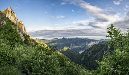 Valley near Lake Idro in Province of Brescia, Lombardy, Italy - MAMF01736