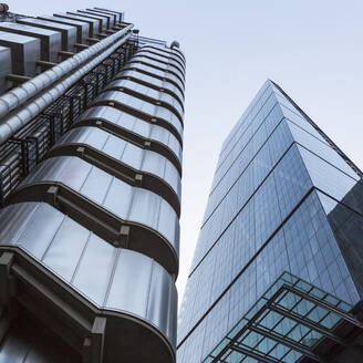 UK, England, London, Leadenhall Building and Lloyds Building - AHF00368