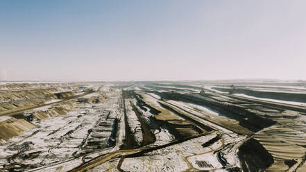 Abandoned space of Garzweiler under sky at NRW, Germany - MFF07930