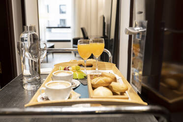 Breakfast tray at hotel suite - JCCMF02401