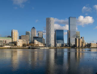 Stadtbild von Canary Wharf, Docklands, London, England, Vereinigtes Königreich, Europa - RHPLF19751