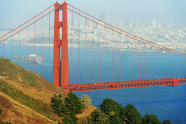 View of Golden Gate Bridge, San Francisco, California, United States of America, North America - RHPLF19755