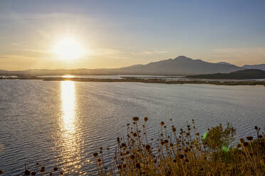 Sonnenuntergang über dem Amvrakikos Wetlands National Park - MAMF01800