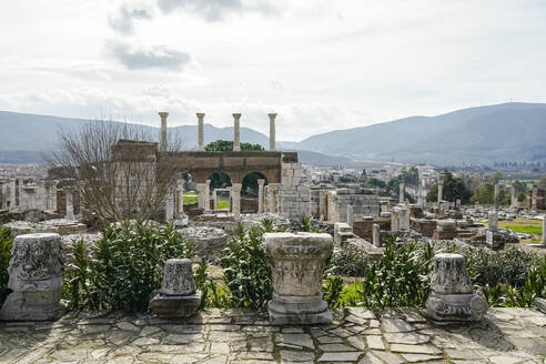 Turkey, Izmir Province, Selcuk, Ancient ruins of Basilica of Saint John - TAMF02990