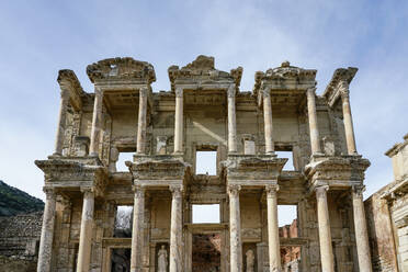 Exterior of Celsus Library, Ephesus, Turkey - TAMF03018