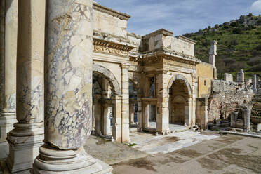 Exterior of historic buildings at Ephesus, Turkey - TAMF03019