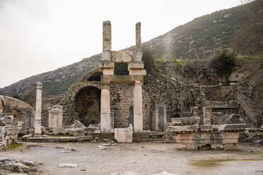 Abandoned structures at historic site, Ephesus, Turkey - TAMF03022
