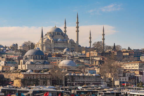 Türkei, Istanbul, Rustem-Pascha-Moschee, Suleymaniye-Moschee und umliegende Gebäude - TAMF03031