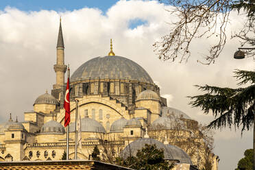 Türkei, Istanbul, Außenansicht der Suleymaniye-Moschee - TAMF03037