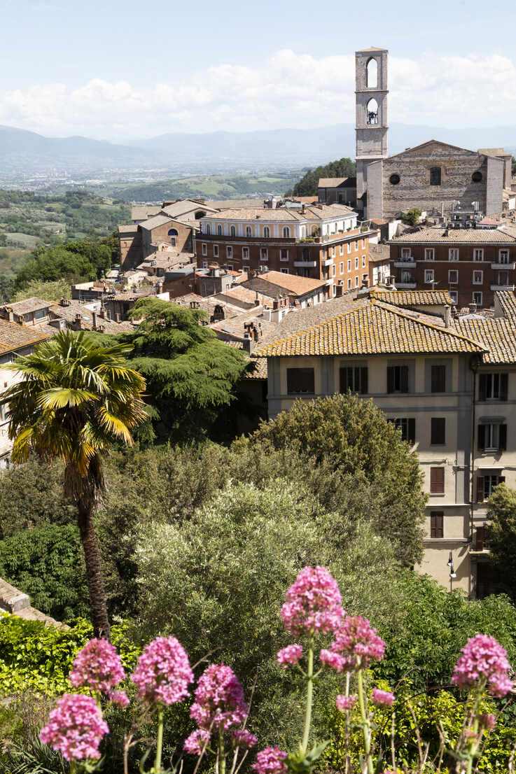 Italy Province of Arezzo Arezzo Outskirts of medieval town in