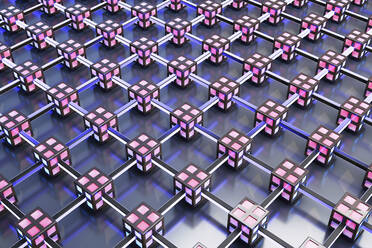 Three dimensional pattern of interconnected cubes - SPCF01410