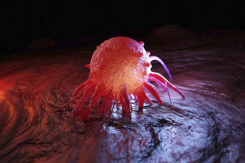 3D Illustration of cancer cell in human body - SPCF01412