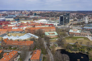 Sweden, Vastra Gotaland County, Gothenburg, Aerial view of Johanneberg district - TAMF03094