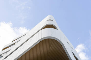 Spain, Madrid, Balconies of Mendez Alvaro Residencial apartment building - JCCMF02905