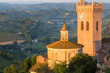 Prato del Duomo und die Landschaft um San Miniato, Toskana - MINF16192