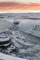 Gullfoss waterfall at dawn, Iceland, Polar Regions - RHPLF19827