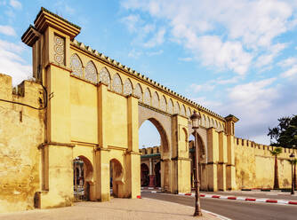 Moulay Ismail Mausoleum Gate, Meknes, Fez-Meknes Region, Morocco, North Africa, Africa - RHPLF19917