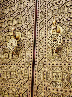 Doors of the Hassan Mosque, detailed view, Rabat, Rabat-Sale-Kenitra Region, Morocco, North Africa, Africa - RHPLF19919