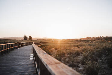 Promenade in der Natur bei Sonnenuntergang - EBBF04088