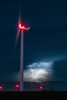 Massive Lightning Storm at Colorado Wind Farm - CAVF94477