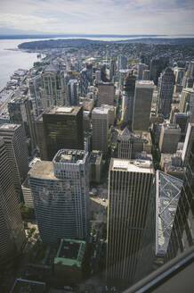 Seattle City Skyline von oben mit der Space Needle - CAVF94534