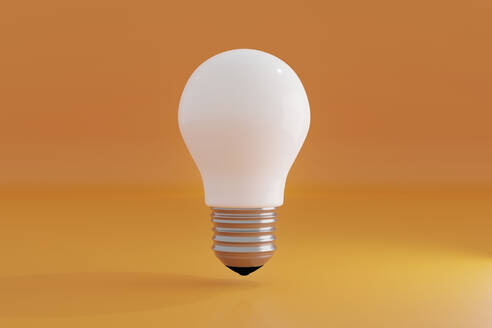 Three dimensional render of white opaque light bulb - SPCF01496