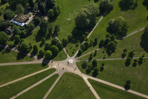 UK, London, Luftaufnahme des Regents Park - ISF24847