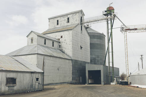 Getreidesilos, Gebäude im ländlichen Washington - MINF16311