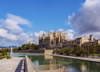 Die Kathedrale Santa Maria de Palm oder La Seu, Palma de Mallorca, Mallorca (Mallorca), Balearen, Spanien, Mittelmeer, Europa - RHPLF20219