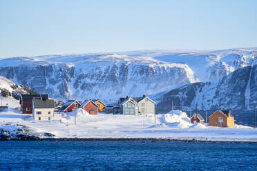 Kongsfjord, Veidnes, Varanger Peninsula, Finnmark, Norway, Scandinavia, Europe - RHPLF20279