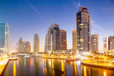 Skyscrapers in Dubai Marina, Dubai, United Arab Emirates, Middle East - RHPLF20281