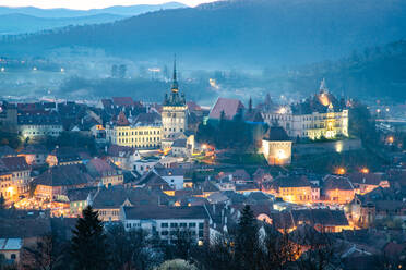 Historic Centre of Sighisoara, UNESCO World Heritage Site, Romania, Europe - RHPLF20373