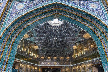 Beautiful tilework, Al-Abbas Holy Shrine, Kerbala, Iraq, Middle East - RHPLF20420