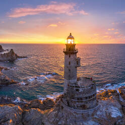 Aerial view of the Aniva Lighthouse. Sakhalin Island, Russia. - AAEF09447