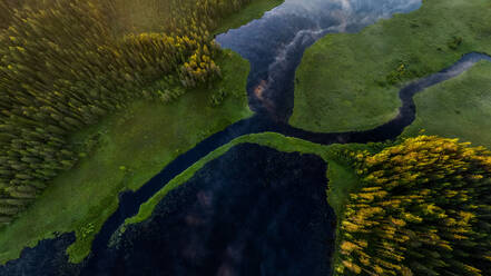 Luftaufnahme des Vodlozero-Nationalparks, Republik Karelien, Russland. - AAEF09464